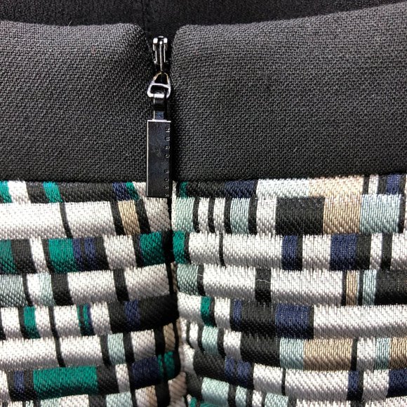 BOSS HUGO BOSS "Votina" jacquard silk blend skirt -SZ 4 - Picture 6 of 16